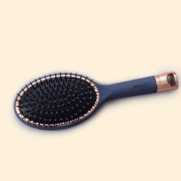 Beutifly Printed Round Hair Brush For Detangling Hair - Grey-image-73