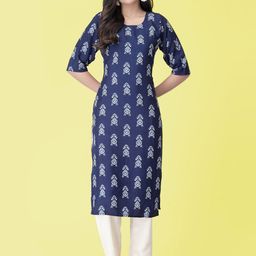 Ethnic basket Women Multicoloured Poly Crepe Kurta Sets-picture-47
