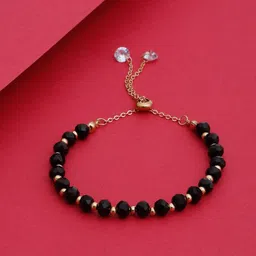 Stoln Gold-Plated Crystal Studded Wraparound Bracelet-46