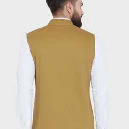 Hypernation Woven Pure Cotton Nehru Jacket image 4