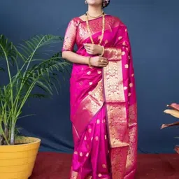 KALINI Woven Design Zari Pure Silk Kanjeevaram Saree-image-66