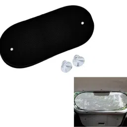 Auto Pearl Rear Window Sun Shade Cover for Car (Black)-24