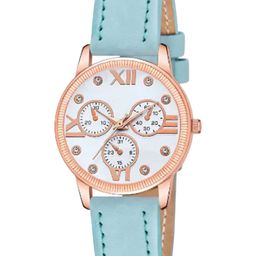 Miss Perfect Women Embellished Dial & Leather Textured Straps Analogue Watch PL464-picture-37