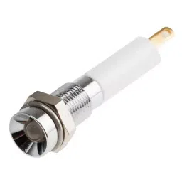 RS PRO Green, Red Panel Mount Indicator 12V DC, Mounting Hole Size 6 mm, Termination Type Solder Tab, Model No 208469-13