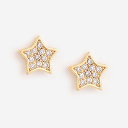 DressBerry Gold-Plated Cubic Zirconia Star Shaped Studs Earrings-image-21