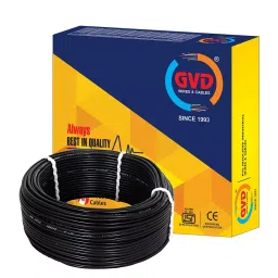 GVD 10 sq mm 2 Core Flame Retardant Low Smoke Halogen Cable Black 45 m-image-45
