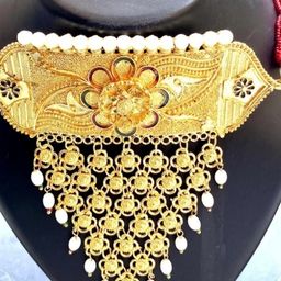 NIKYANKA Gold-Plated Brass Jewellery Set-picture-3