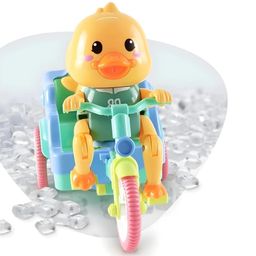 PamPam Musical Duck Tricycle Toy, Light and Sound Effects, 360-Degree Rotating Stunt Features, Multicolour image 3