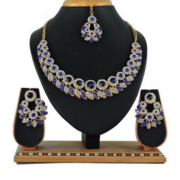 VATSALYA creation Gold-Plated Artificial Stones Alloy Jewellery Set-image-90