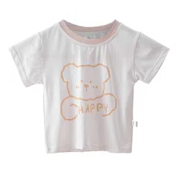 Bold N Elegant Infants Happy Bear Printed Short Dungaree With T-Shirt image 3