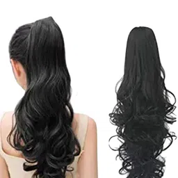 vister Clip-In Wavy Hair Extension - Black - 24 Inch-32