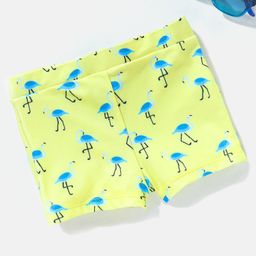 Babyhug Swimming Trunk Duck Print - Yellow-image-10