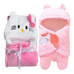 Brandonn Combo of Flannel Hooded Wearable Blanket Unicorn Patch And Hoodie Wrapper Pack of 2 - Pink-image-73