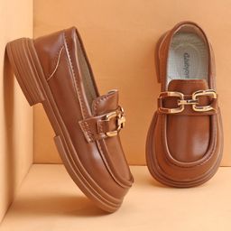 Babyoye Party Wear Loafer - Brown-picture-20