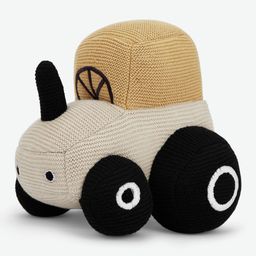 haus & kinder 100% Cotton Cover Knitted Soft Toy, Natural, Black, Beige - Height 25 cm-12
