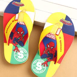 Cute Walk by Babyhug Marvel Slip Ons Flip Flops with Spiderman Print - Red-picture-20