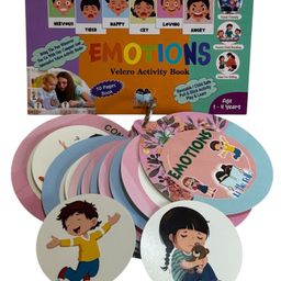 LITTLEFOLKS Emotions Flash Cards-Velcro Activity Book|Toddlers Busy Binder,Kids - with Coping Skills - Speech Therapy & ABA Therapy Materials|Birthday Gifts for Kids Age 1-5 |-27