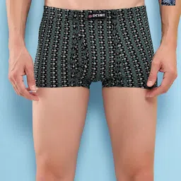 T.T. Pack Of 2 Printed Cotton Snug Fit Mini Trunks - DES_PRNT_MINI_IE_PO2_GRN-SKY_95-picture-14