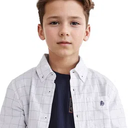 RARE ONES Boys Opaque Checked Casual Shirt-image-39