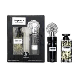 ARABIYAT Set Of 2 Intense Oud EDP - 100 ml With Deodorant Spray - 200 ml-1