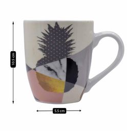 Kookee Printed Ceramic Coffee or Tea Mug with handle (3551-C)- 325ml image 5
