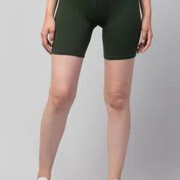 UllasPemium Pack of 2 Women Skinny Fit Stretch Lycra Cotton Cycling Shorts-image-92