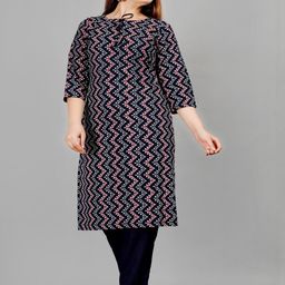 SIPEAK WEAR BETTER Women Navy Blue Kurta Sets-image-112