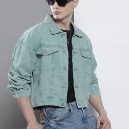boohooMAN Spread Collar Corduroy Tailored Jacket-38