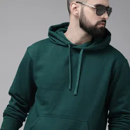 Roadster Men Solid Hooded Sweatshirt-picture-57