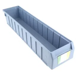 RS PRO PP Storage Bin, 500mm x 117mm, Blue Model No 7755299-image-53