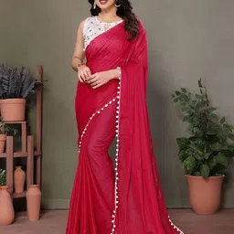 Anouk Striped Embroidered Striped Saree-image-98