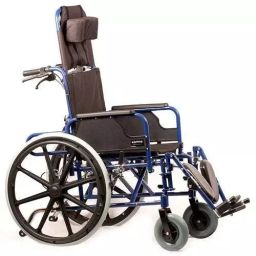 Karma Wheelchair, 18 inch Seat Width, Upto 100 Kg Weight Capcity, Aurora 4E-44