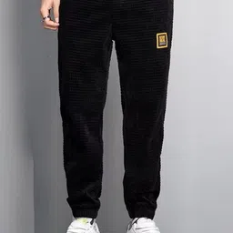 StyleCast Men Self Design Mid-Rise Regular Trousers-image-62