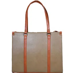 Donicy Solid Structured Tote Bag-14