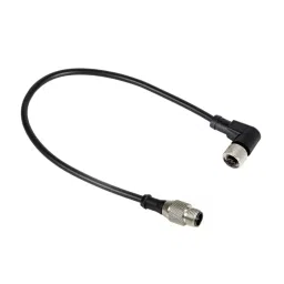 RS PRO Actuator Cable Right Angle Female 3 way M12 to Straight Male 3 way M12 Sensor 2 m, 8771195-14
