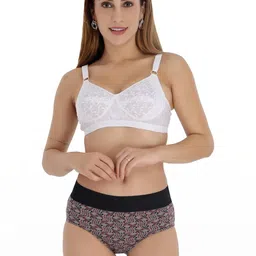 Selfcare Womens Solid Self Design Net Non Padded Full Coverage Bra - SN3712 image 4