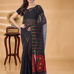 SRILOK Woven Design Zari Jamdani Saree-image-56