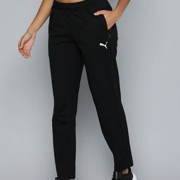 Puma Women Zippered Jersey Pure Cotton Solid Regular Fit Sweat Pants-image-19