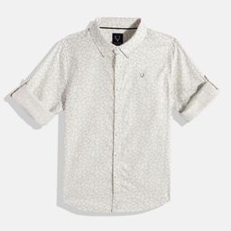 Allen Solly Junior Boys Printed Pure Cotton Casual Shirt-image-75
