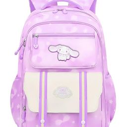 Bunie Large Capacity School Backpack for Girls with Multiple Pockets Purple - Height 17 Inches-12
