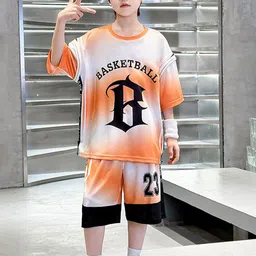 StyleCast x Revolte Boys Printed Pure Cotton T-shirt With Shorts-image-72