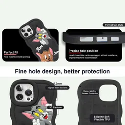 CASE CREATION Cartoon Characters Printed iPhone 14 Pro Back Case Mobile Accessories image 4