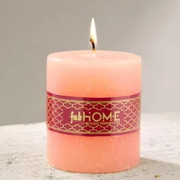 Fabindia Orange Gardenia Fragrance Small Wax Pillar Candle-32