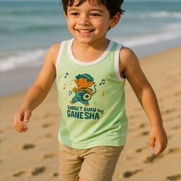 Cortica Pack of 6 Printed Vest Cotton Inner Wear for Kids-24