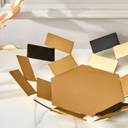 Home Centre Royale Zion Metal Geometric Decorative Bowl-image-60