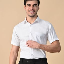 DESIGN UP Men Slim Fit Solid Linen Shirt-image-35