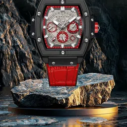GIORDANO Men Printed Dial & Leather Straps Analogue Watch GZ-50098-04-image-13