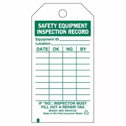 BRADY Tag 3 inch x 5-3/4 inch Green on White for Indoor/Outdoor Usage, 9W470 (Pack of 10 Pcs)-image-54