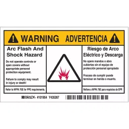 BRADY Label 3-1/2 inch Height 6 inch Width Polyester, 2XU85 (Pack of 5 Pcs)-image-74