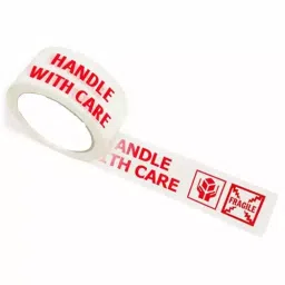 KP Handle With Care Fragile Printed Tape 48 mm x 100 m for Secure Packaging, syma89 (Pack of 2)-8